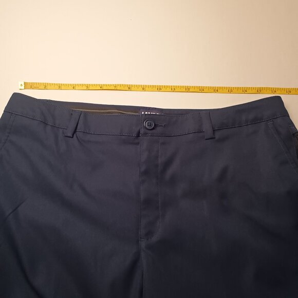 Lands End Active Performance Chino Pants Size 16 High Rise Straight Leg Navy - Picture 6 of 9